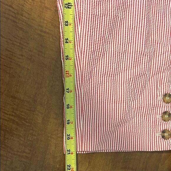 Talbots Pink and White Striped Skimmer Pants size 8 A - Picture 10 of 10